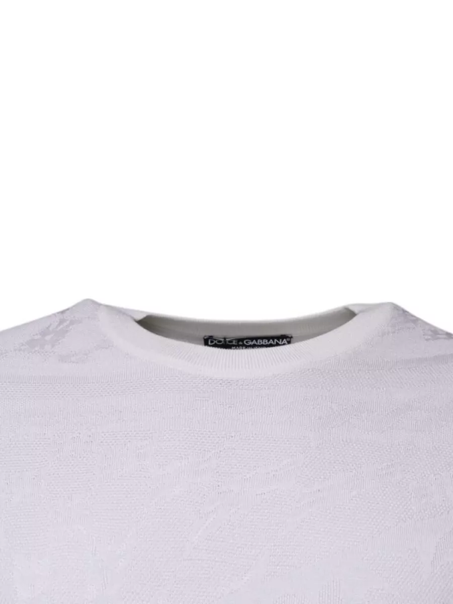 Dolce&Gabbana Silk Crew Neck T-Shirt