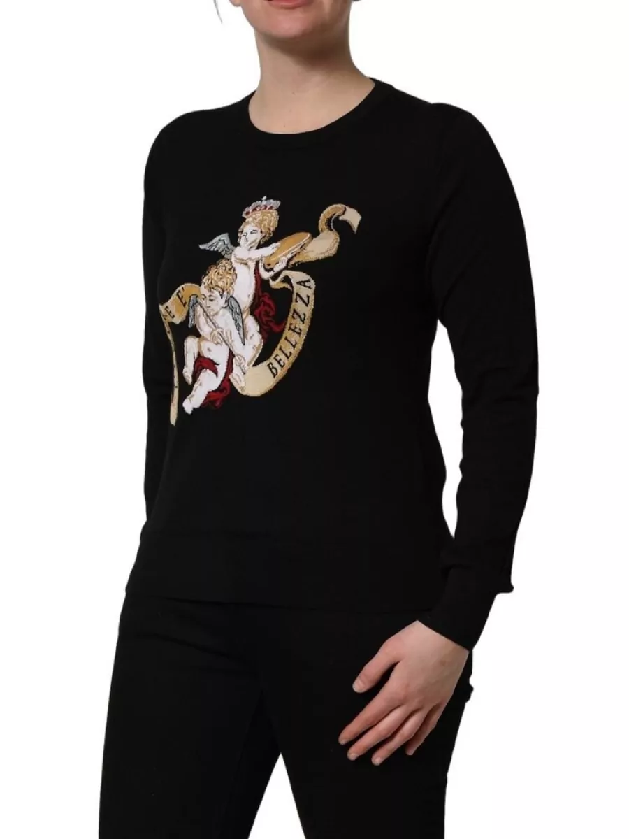 Dolce&Gabbana Wool Silk Crew Neck Sweater