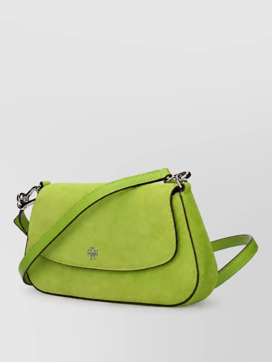 Tory Burch Rory Suede Leather Shoulder Bag