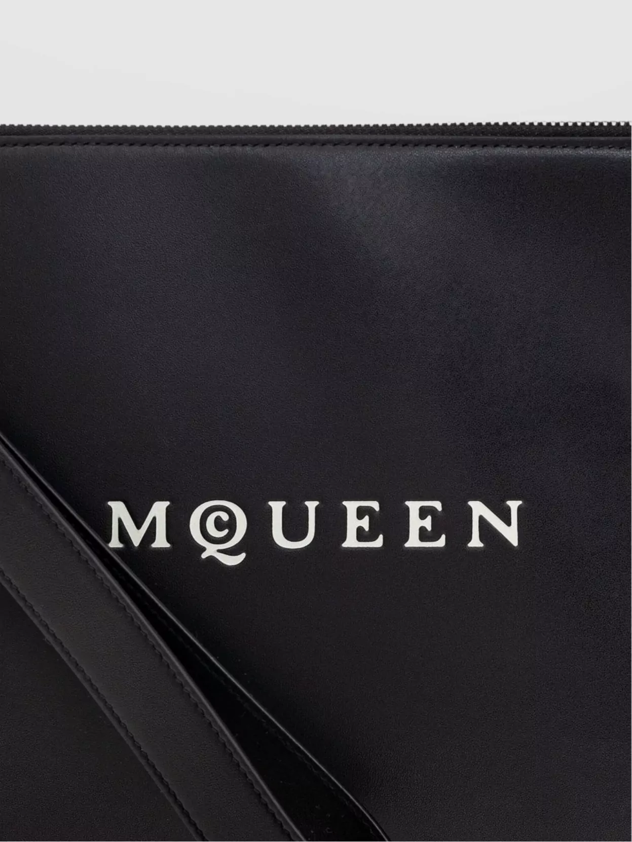 Mc Queen Rectangular Clutch Bag Wrist Strap