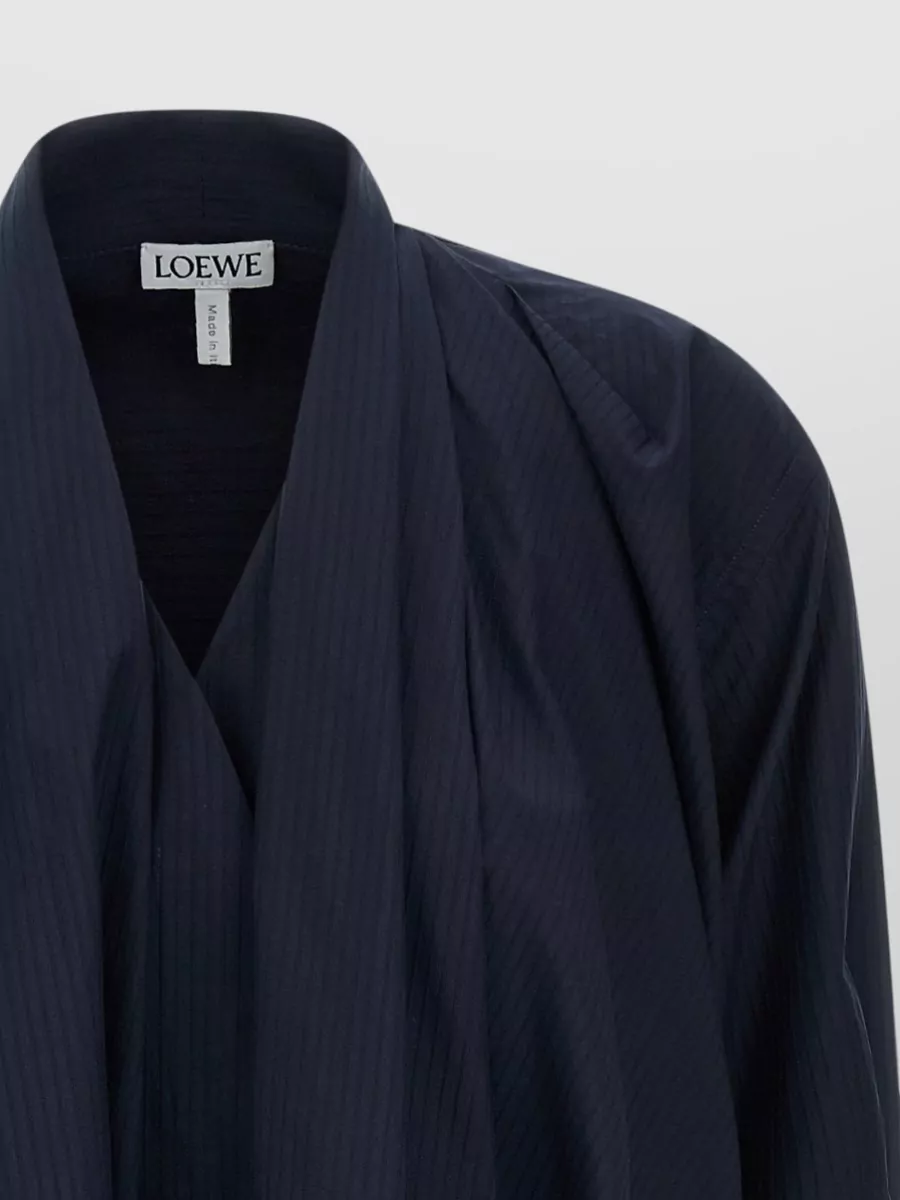 Loewe Draped V-Neck Mini Dress