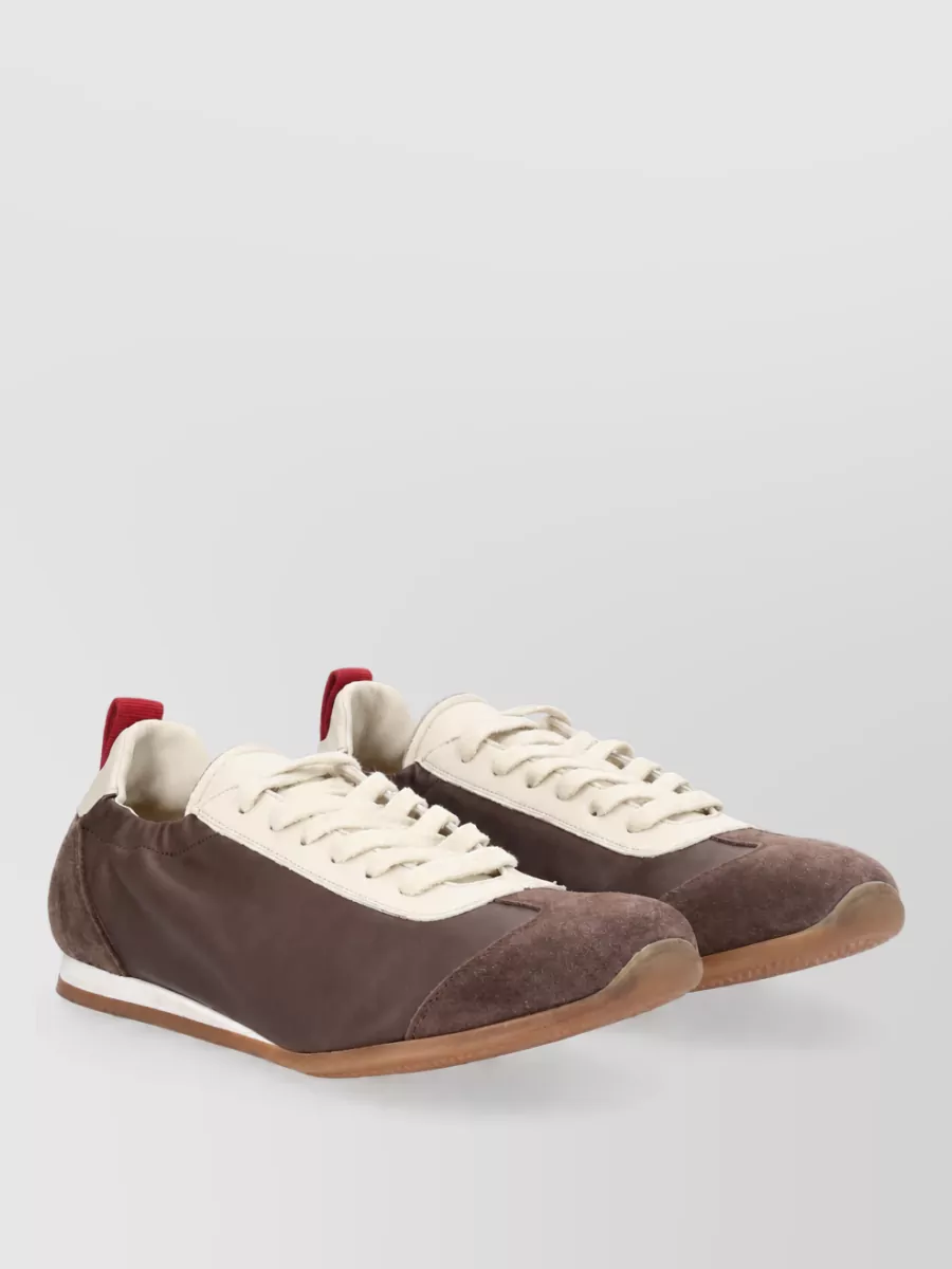 Uma Wang Leather Low-Top Sneakers