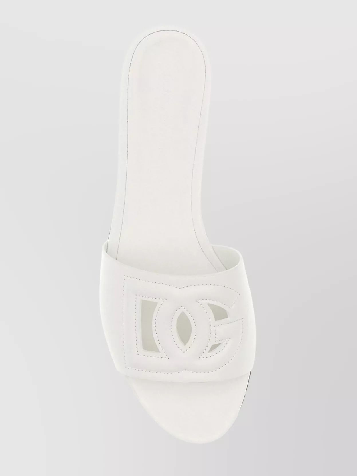 Shop Dolce & Gabbana Flat Sole Calf Leather Slippers