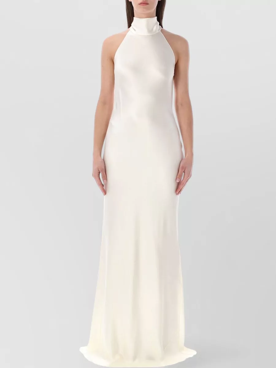 Ralph Lauren Halterneck Sleeveless Maxi Dress