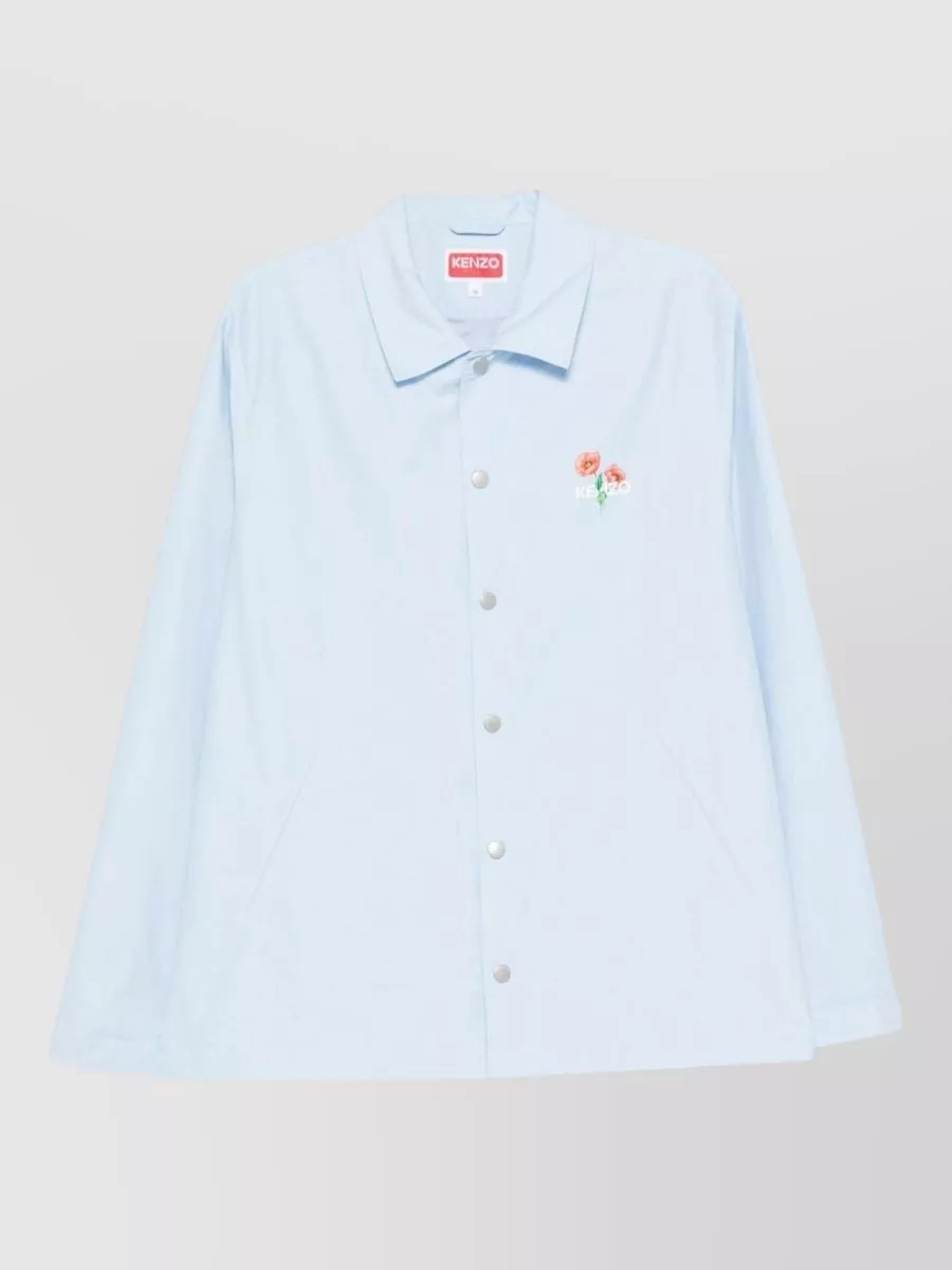 Kenzo Floral print single breasted coat