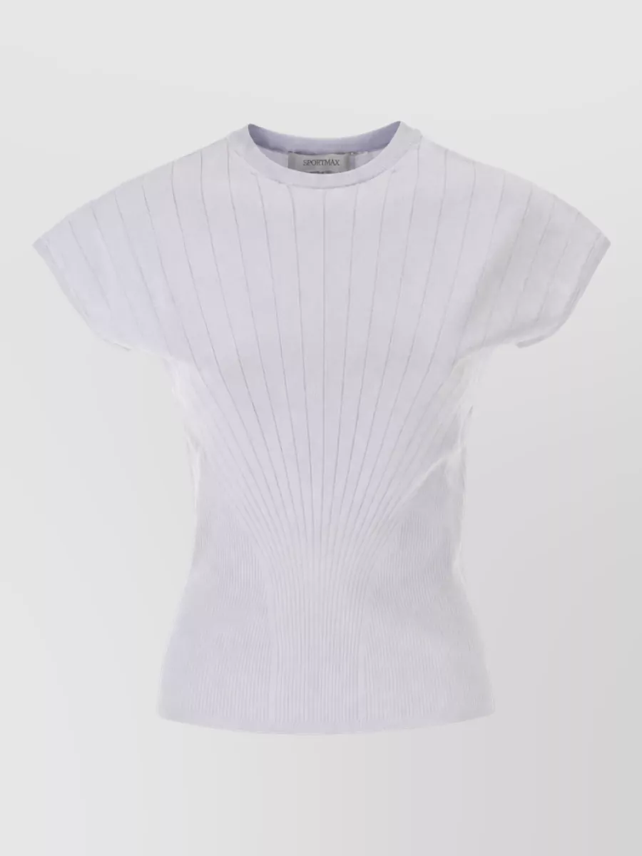 Sportmax ribbed knitted top