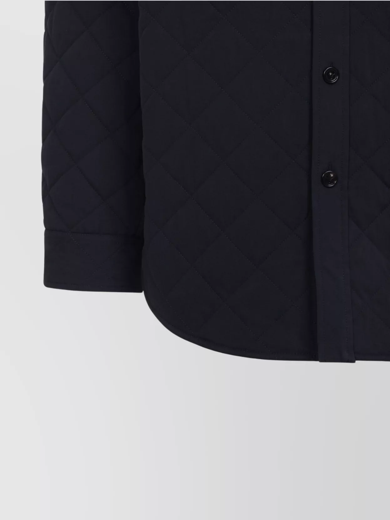 Bottega Veneta Quilted Overshirt Leather Detail