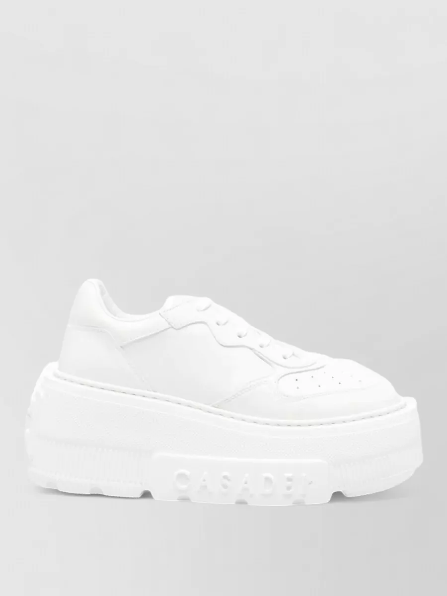 Casadei Leather Low-Top Sneakers