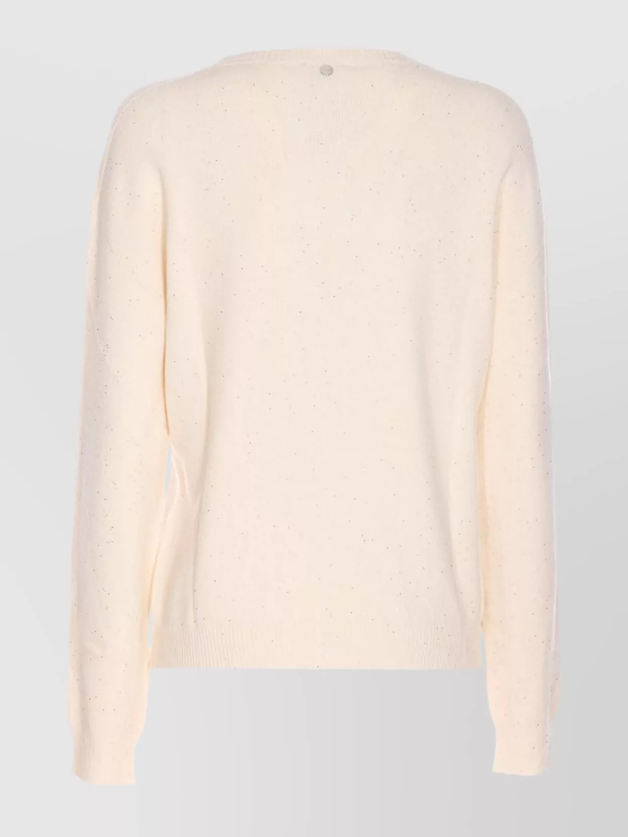Liu •jo Knitwear Sweater With Long Sleeves And Sequins In White