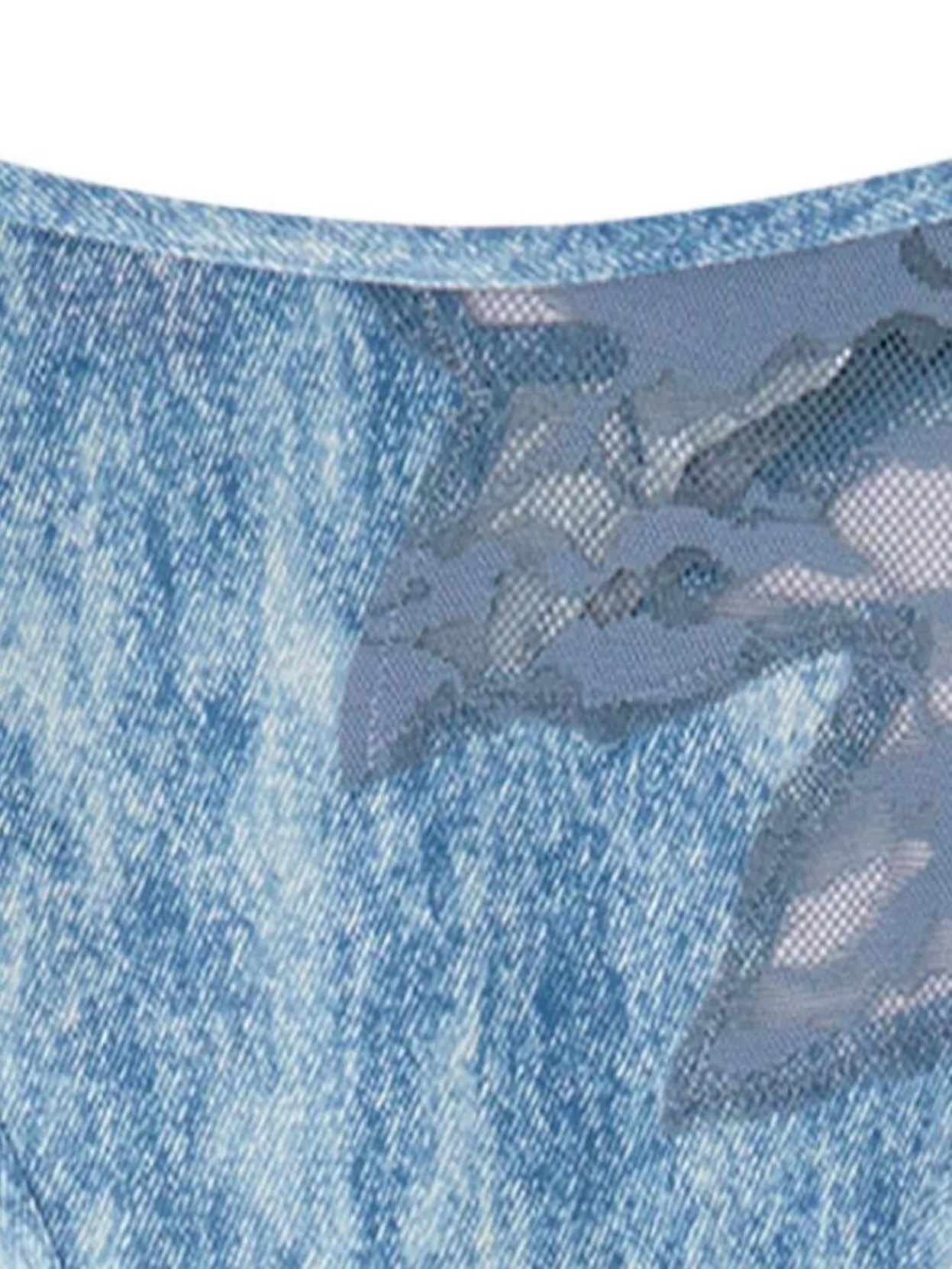 Diesel Lace Thong With Adjustable Straps And Underwire