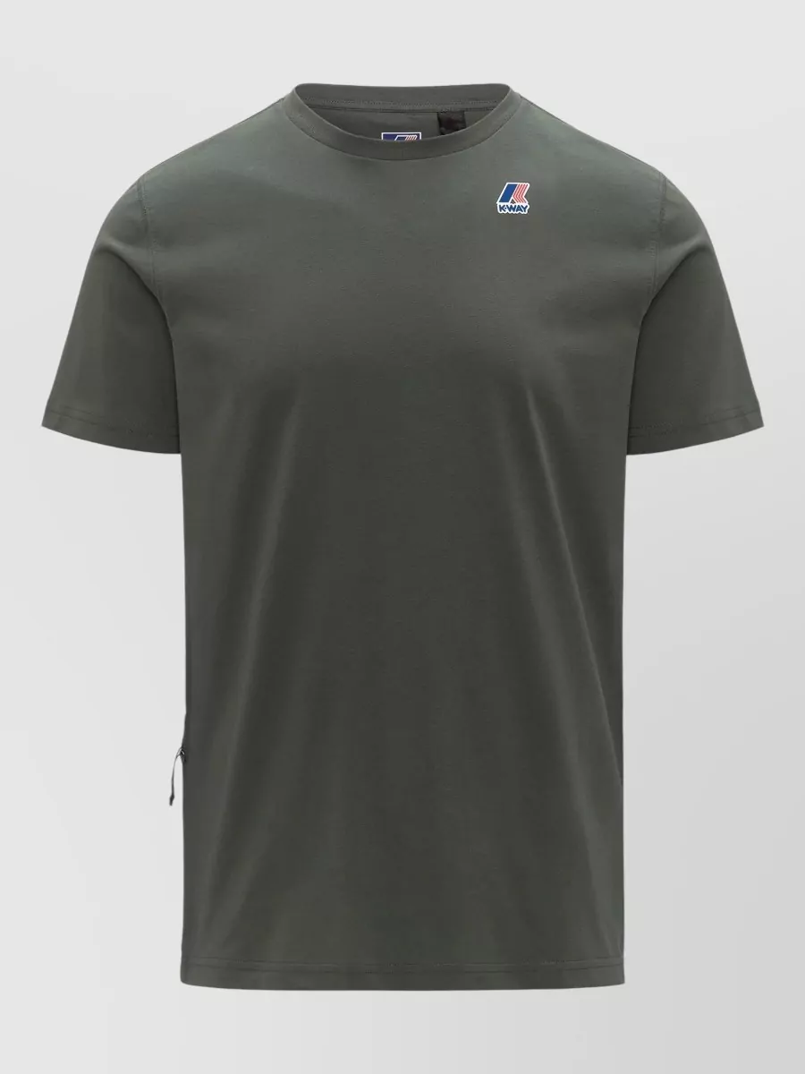 K-way Leonide Crew Neck Packable Short Sleeves In Green