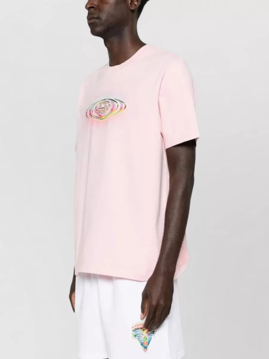 Casablanca Logo Print Short-Sleeve T-Shirt