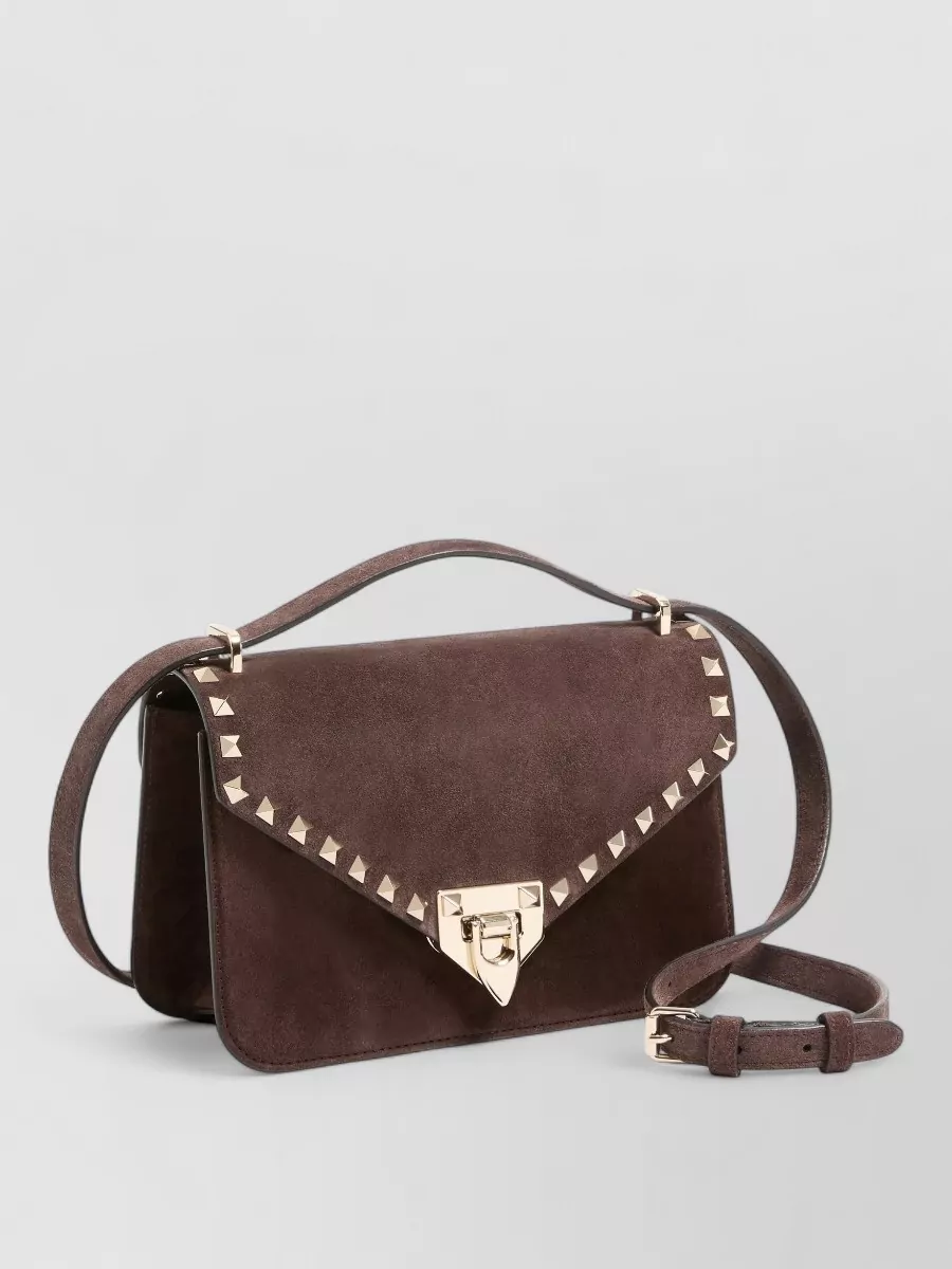 Valentino Leather Rockstud Small Shoulder Bag