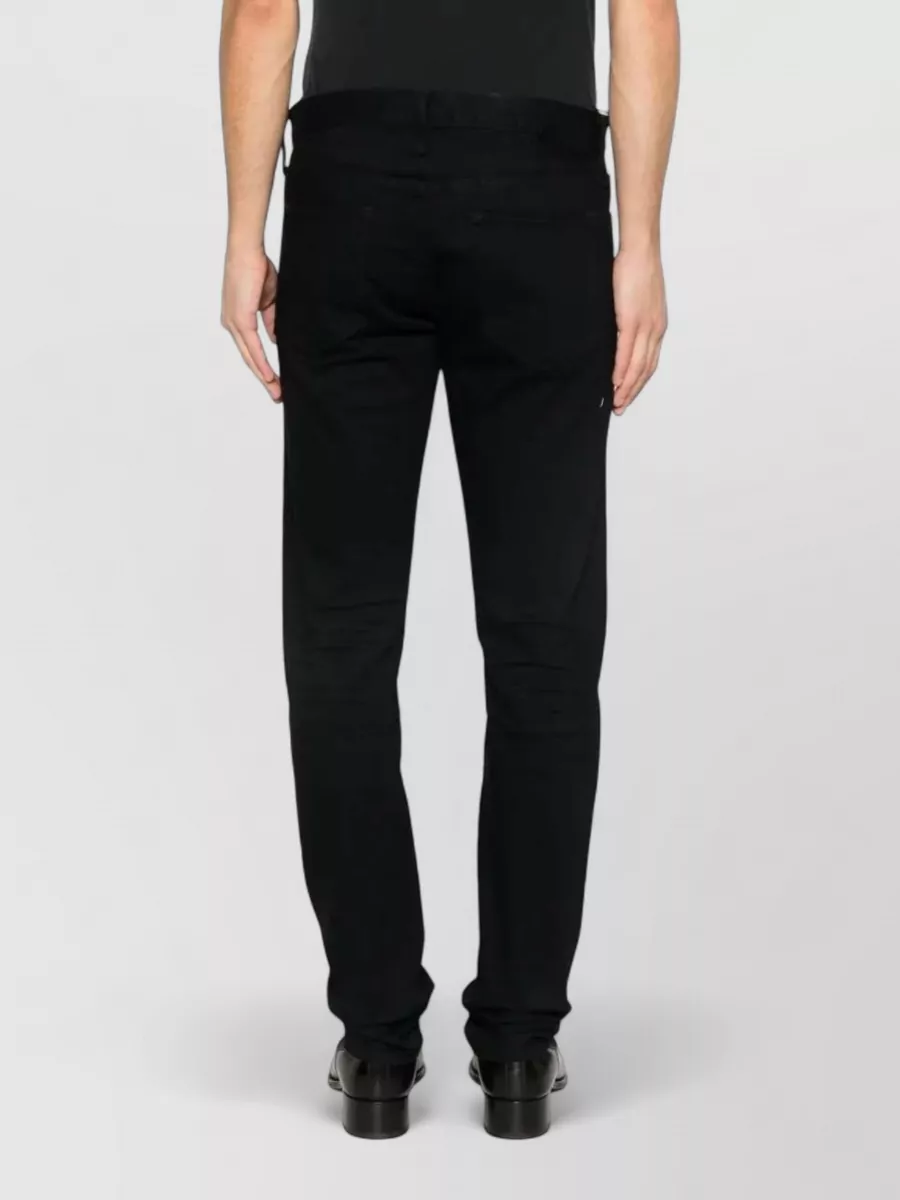 Tom Ford Selvedge Denim Straight Fit Jeans Logo Patch