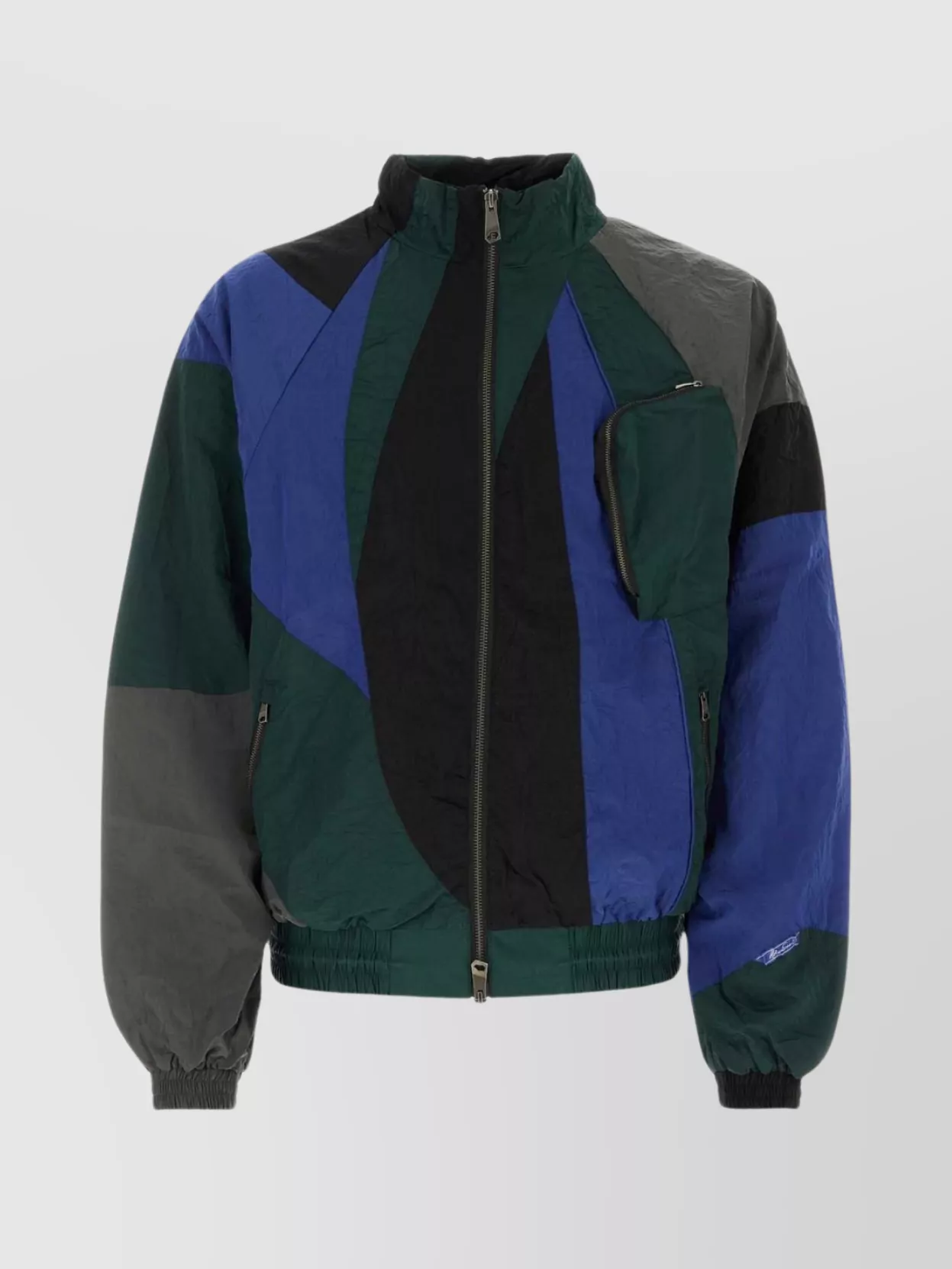 Shop Ader Error Ribbed Cuffs Color-block Nylon Jacket