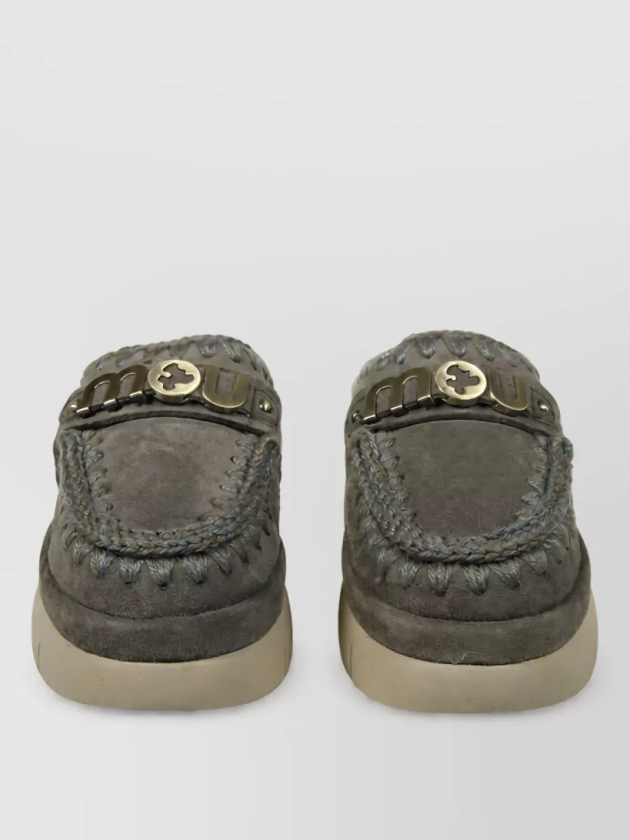 Mou sheepskin clogs