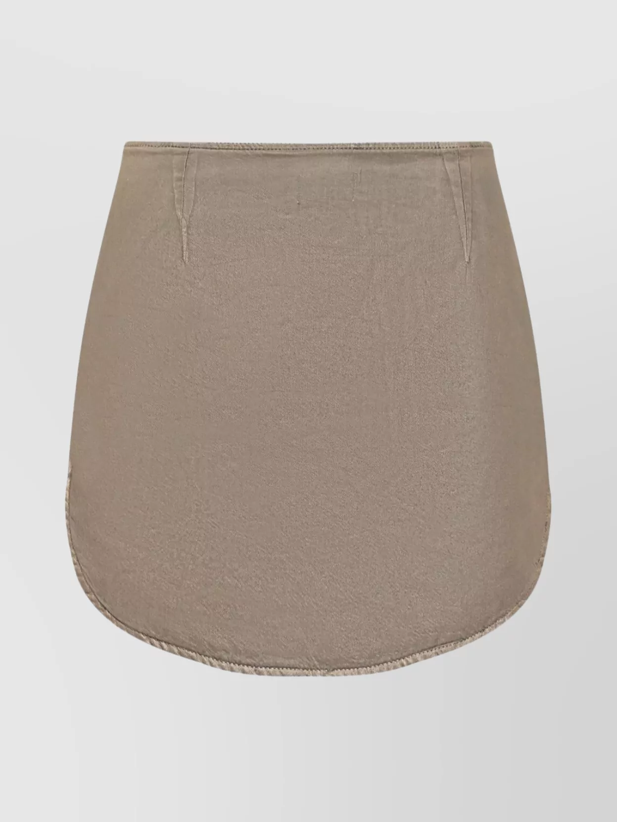 Diesel Midi Skirt With Asymmetrical Hem And Metallic Finish