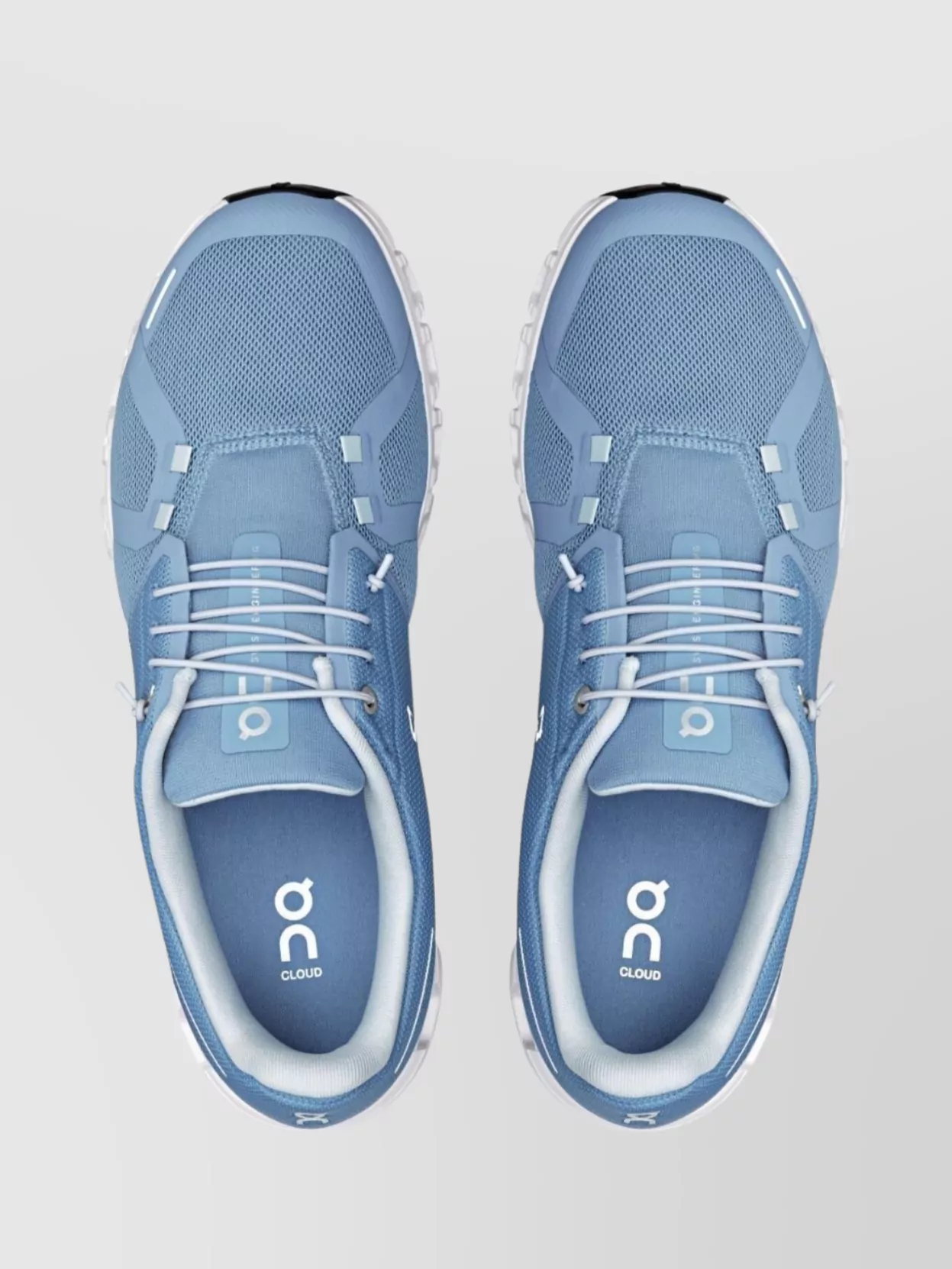 On Running Mesh Panel Round Toe Rubber Sole Sneakers