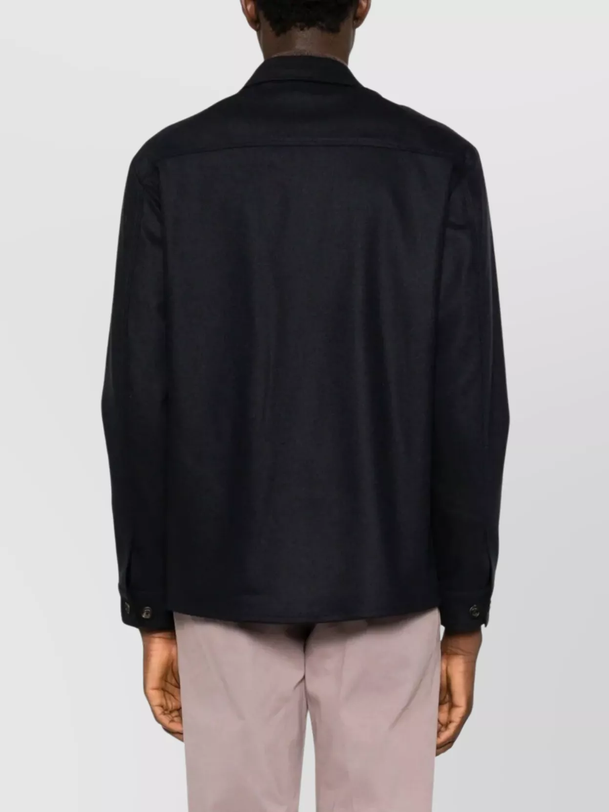 Eleventy Long Sleeve Shirt Jacket With Chest Pockets