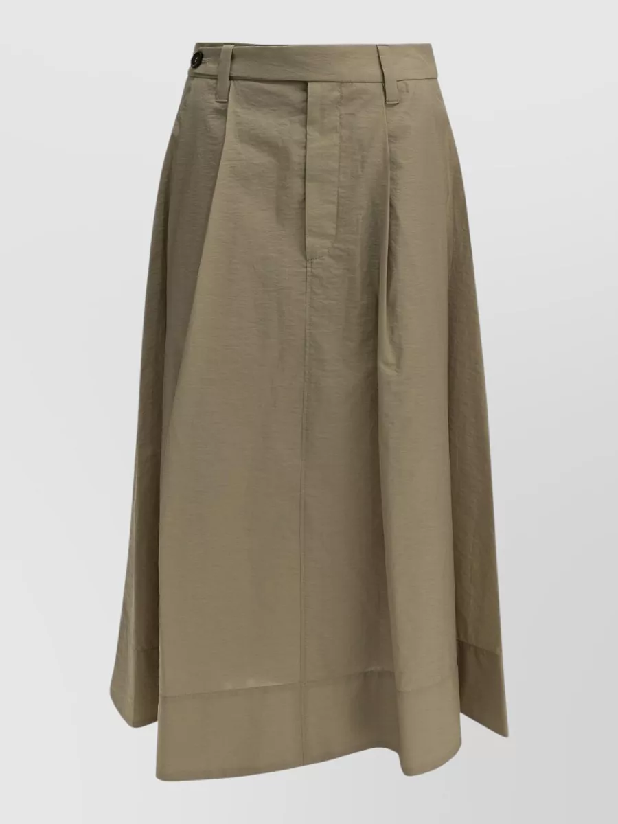 Brunello Cucinelli Pleated Midi Skirt