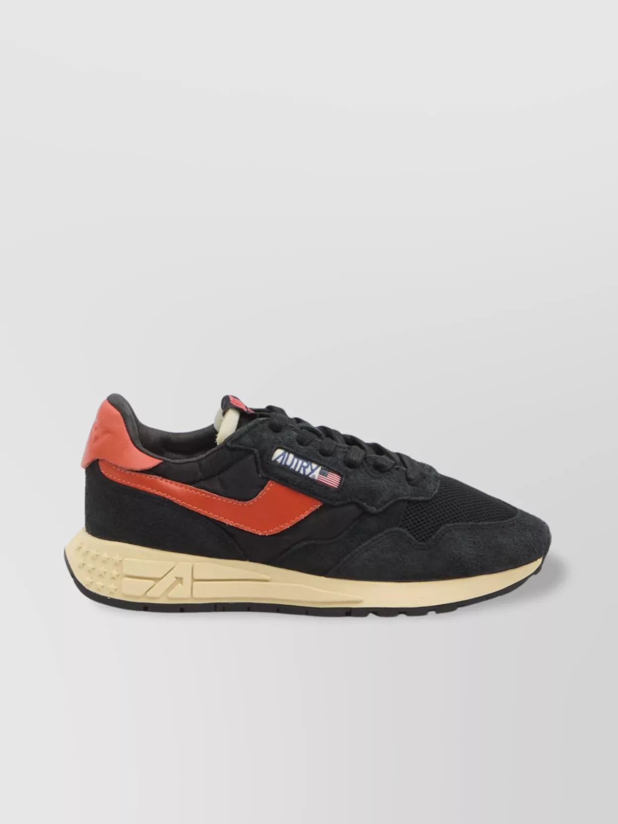 Autry Nylon And Suede Low Sneakers