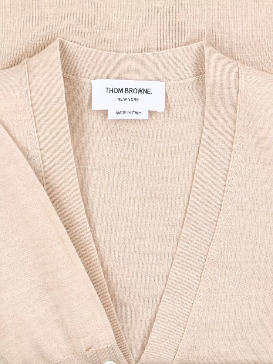 Thom Browne Wool Crewneck Cardigan