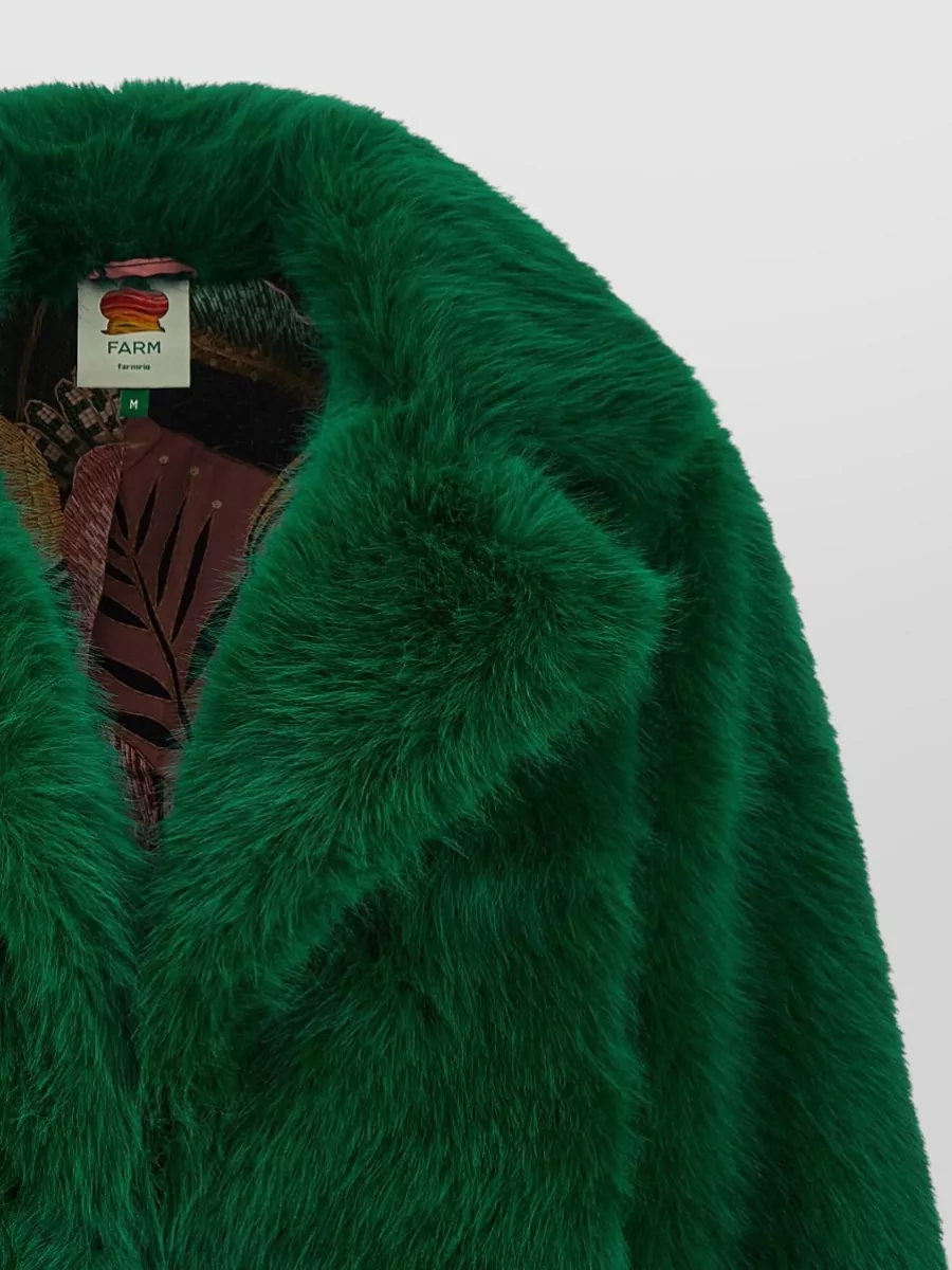 Farm Rio Faux Fur Oversized Coat