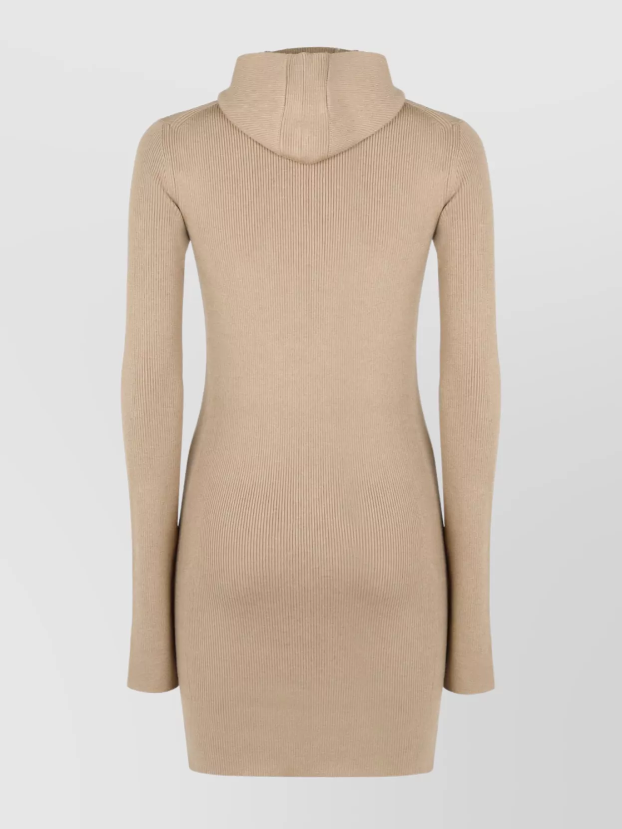 Fendi Knitted Dress With Slit Cuffs And Hood