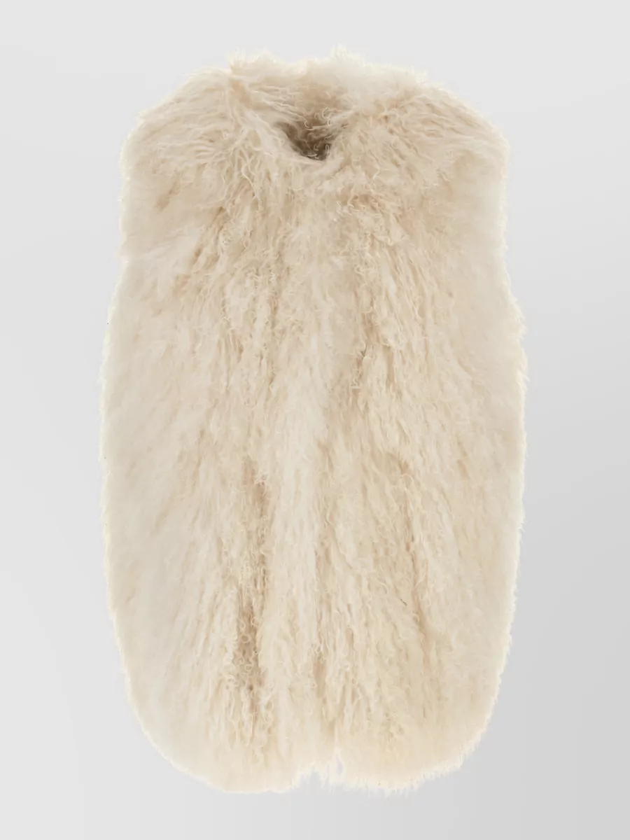 Yves Salomon Long-haired lamb fur vest