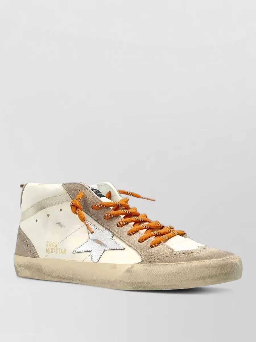 Golden Goose leather lace-up sneakers