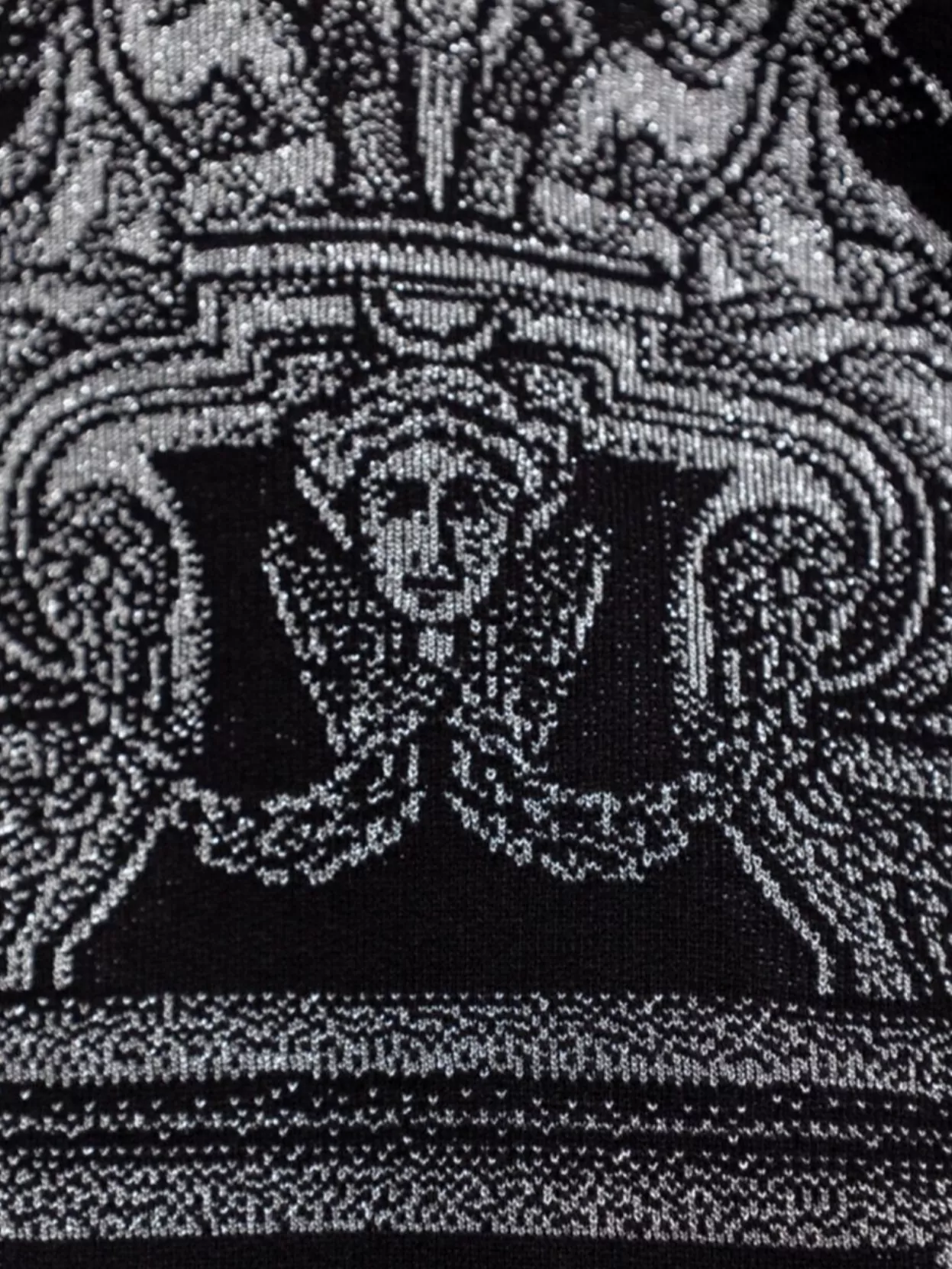Versace Baroque Crew Neck Sweaters