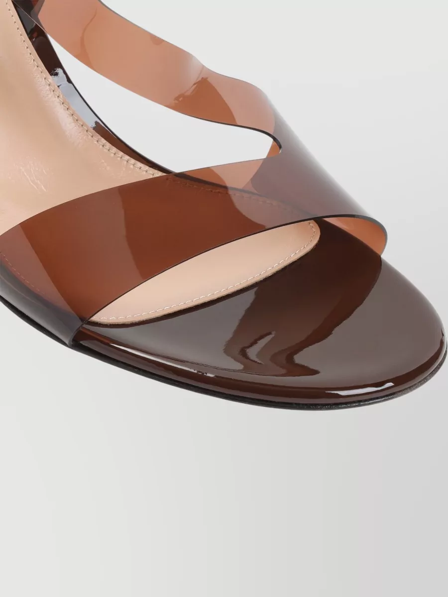 Gianvito Rossi Metropolis Pvc Sandals Open Toe Slingback