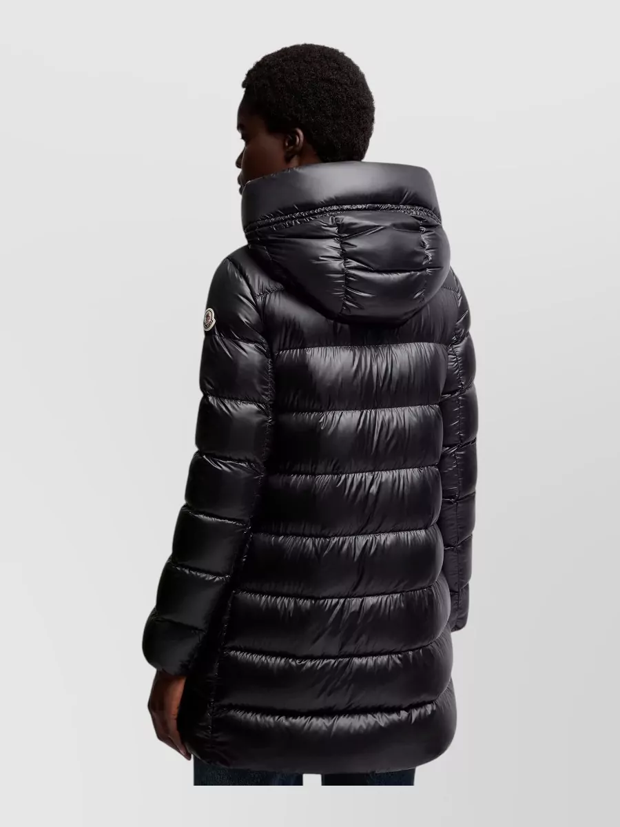 Moncler Down Hooded Midi Puffer Jacket