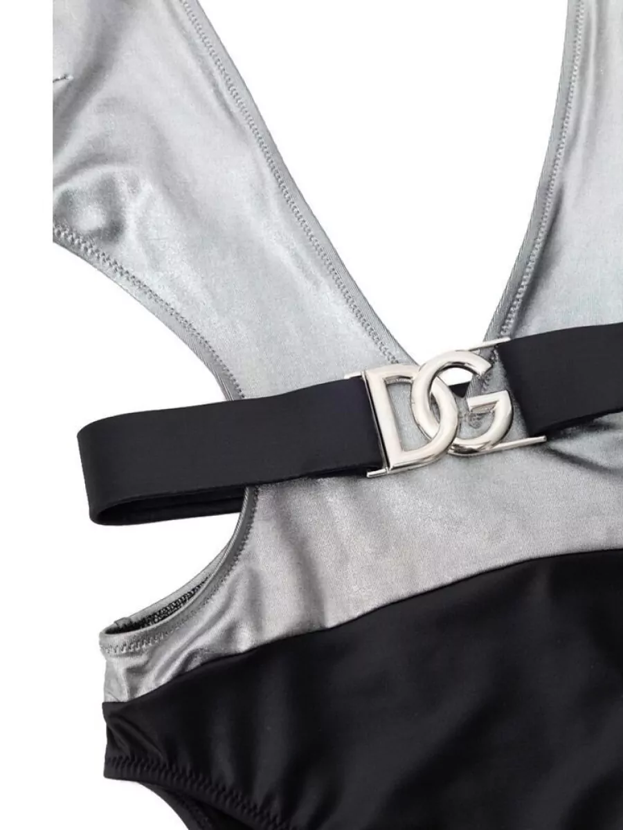Dolce&Gabbana Viscose Long-Sleeve Belted Bodysuit