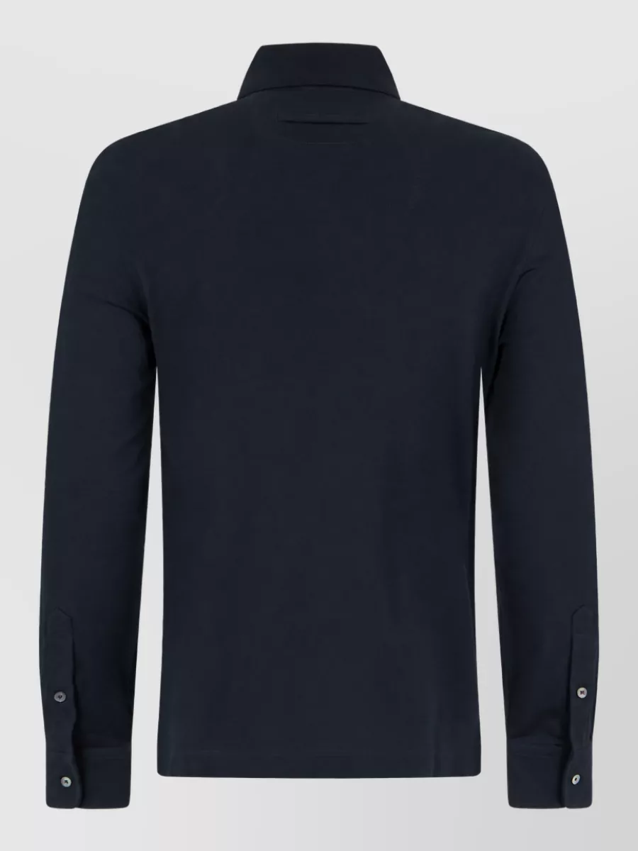 Zegna Long Sleeve Polo Shirt