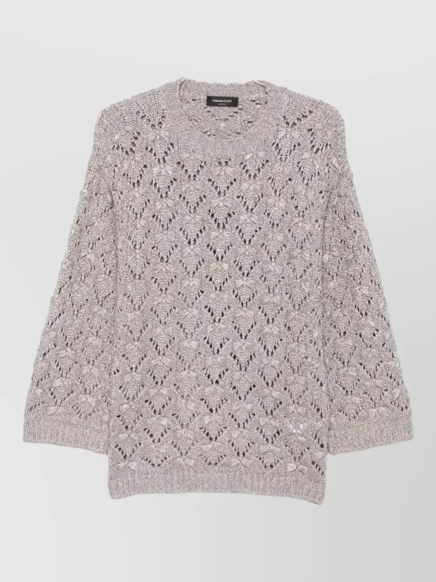 Fabiana Filippi Open-Knit Wool Alpaca Jumper
