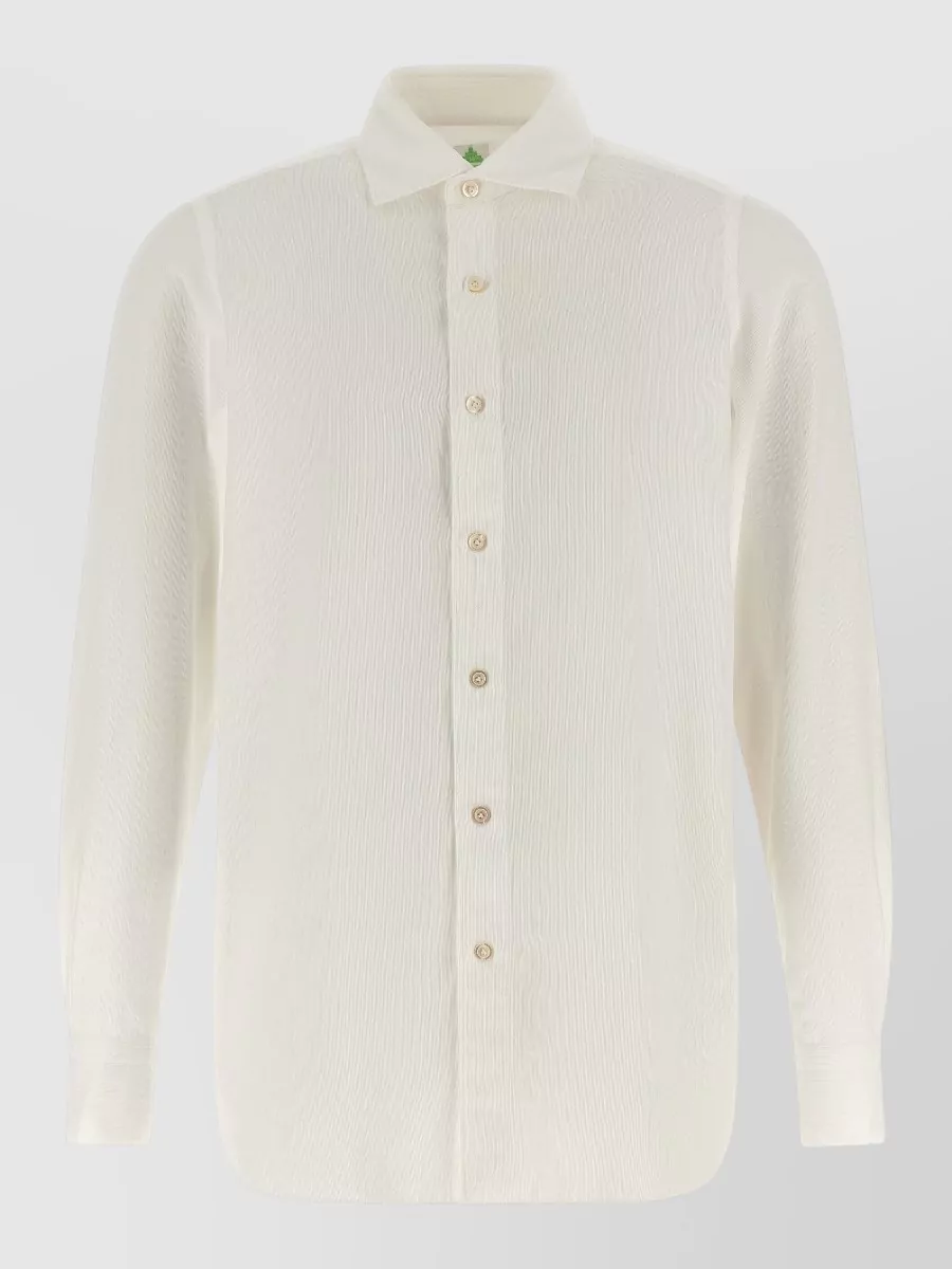 Finamore corduroy regular-fit shirt