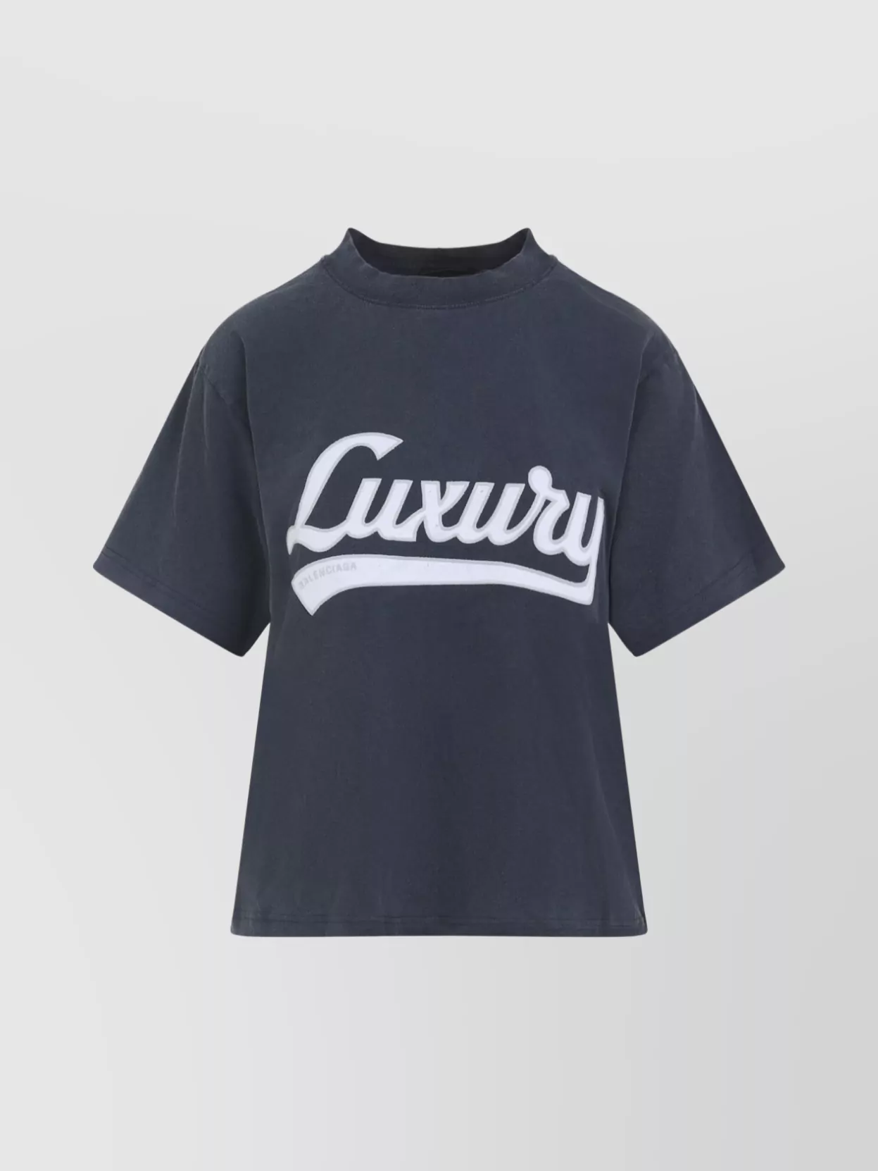 Balenciaga Short Sleeve Mock Neck Top