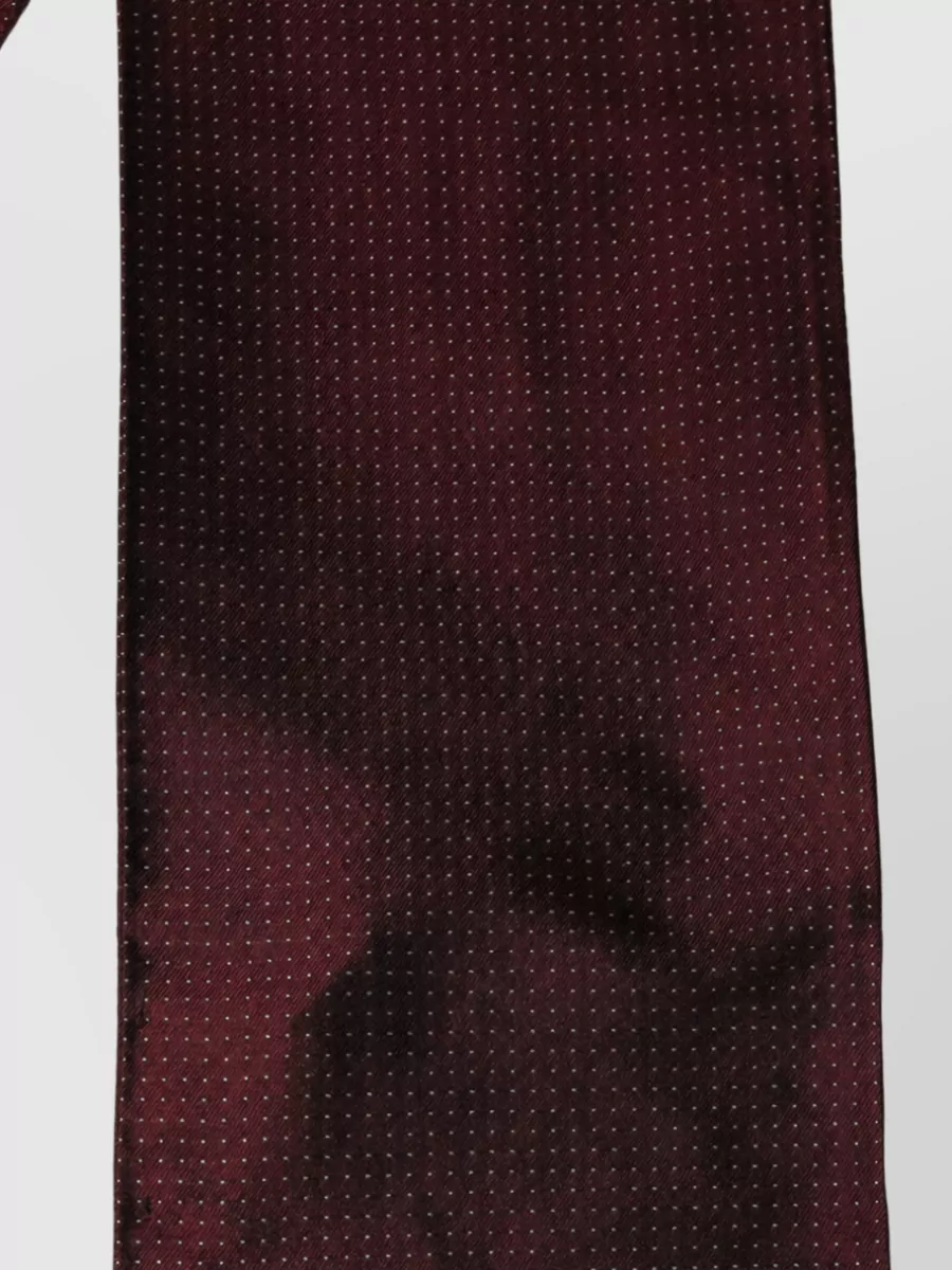 Dolce&Gabbana silk dotted fringed scarf