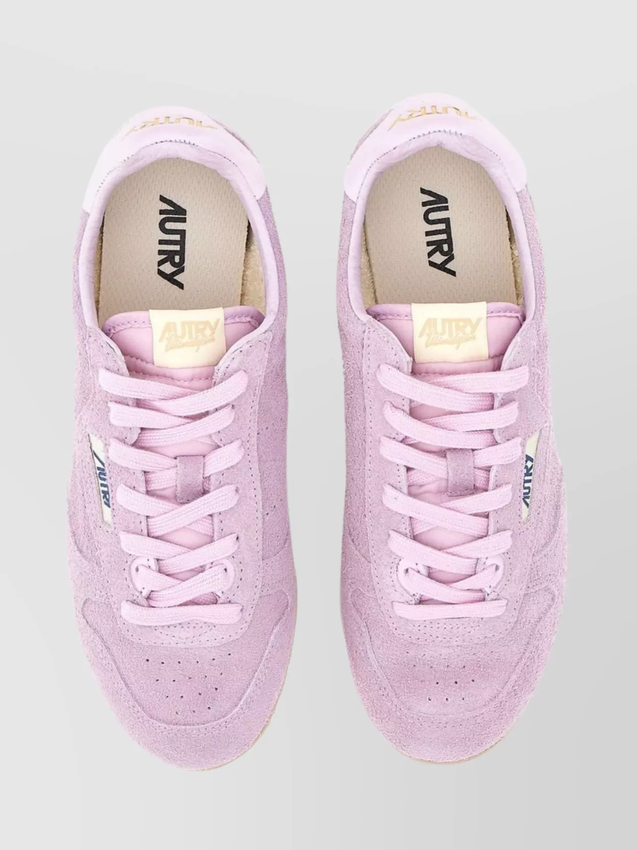 Autry Suede Sneakers With Durable Rubber Sole In Purple