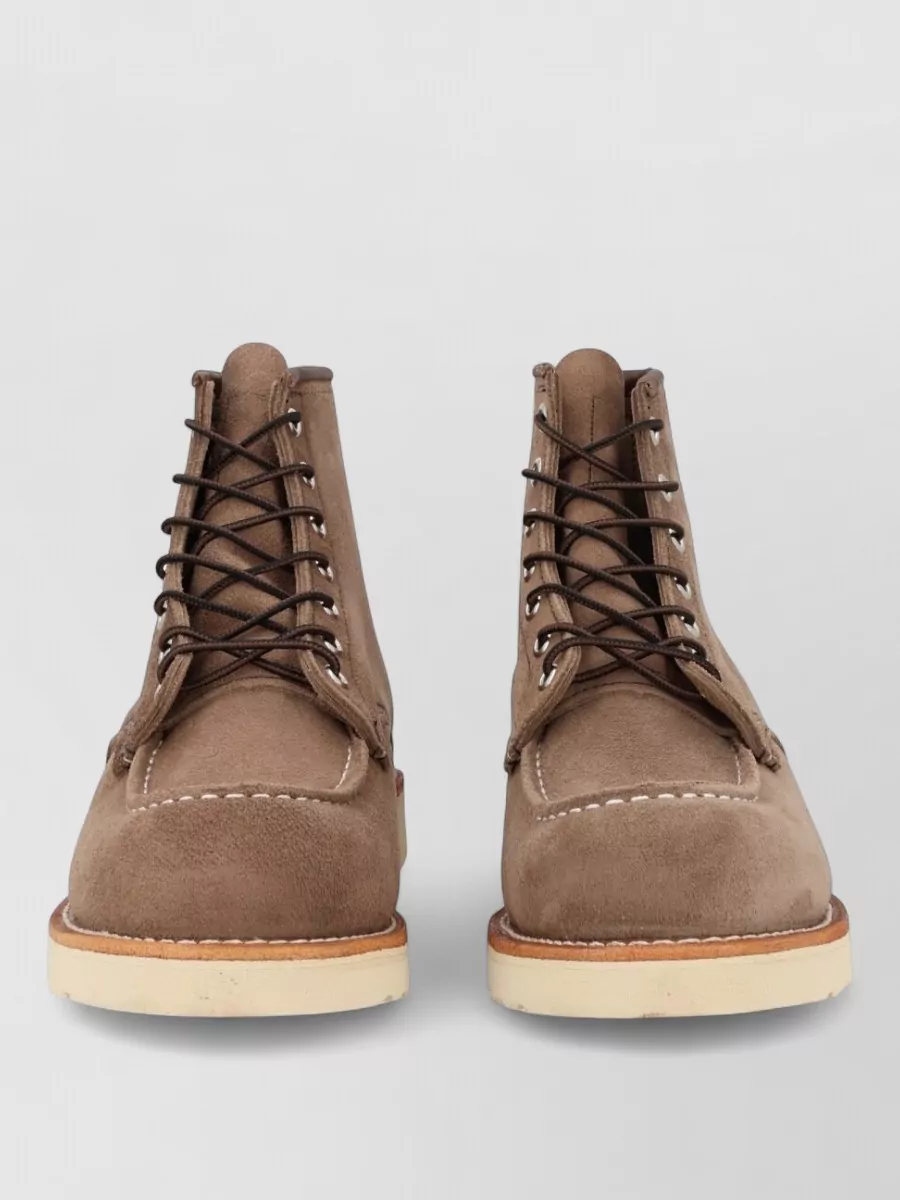 Red Wing Shoes leather lace-up boots
