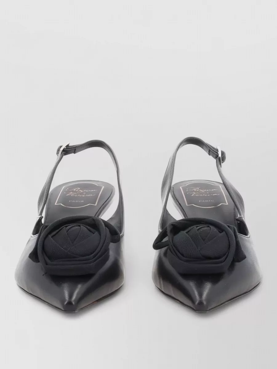 Roger Vivier leather slingback pumps