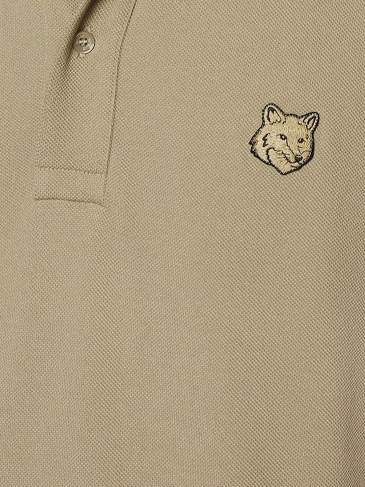 Maison Kitsuné Cotton Polo Shirt With Iconic Logo Patch