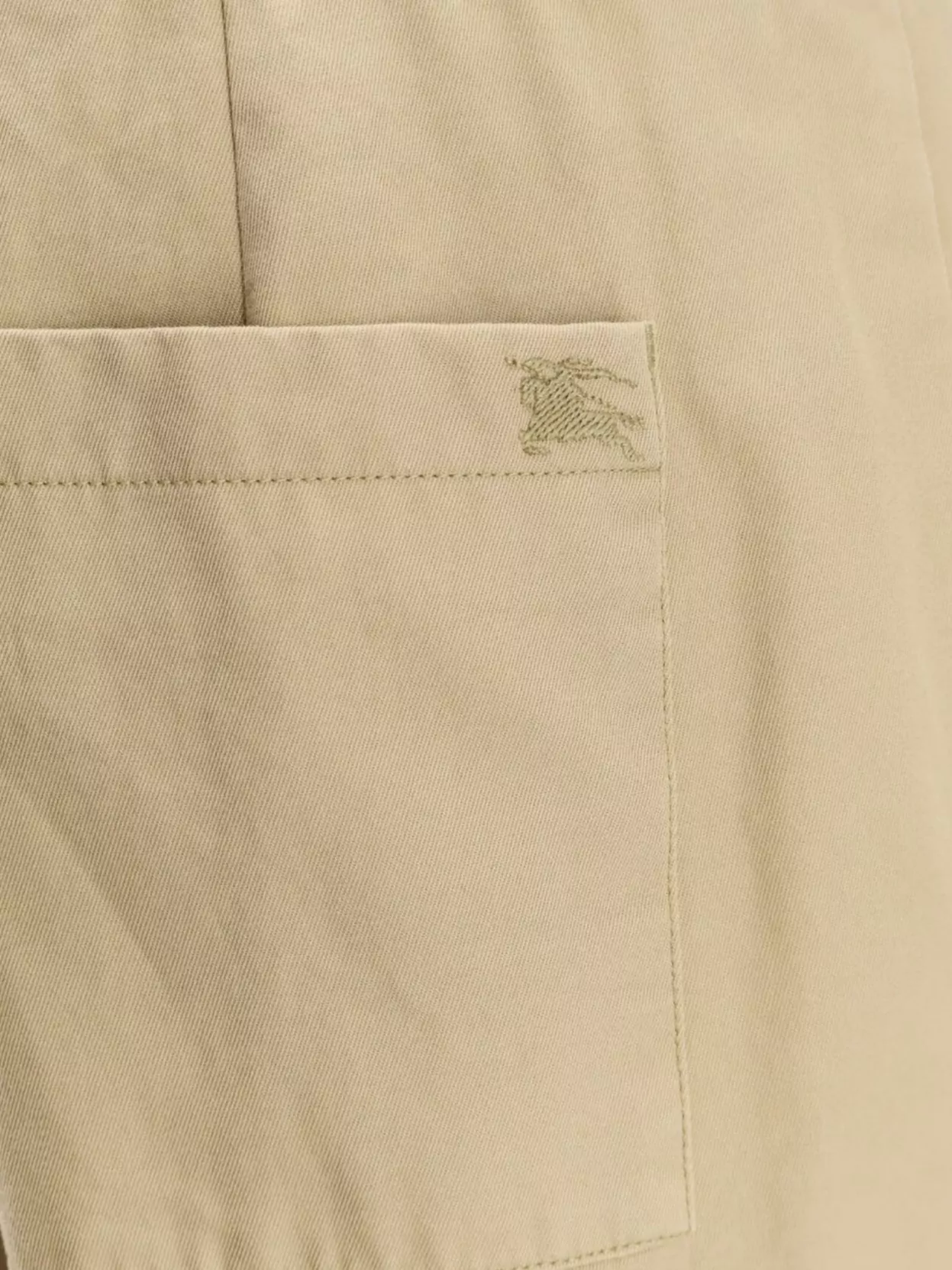 Burberry Check Cotton Trousers Cuffed Hems