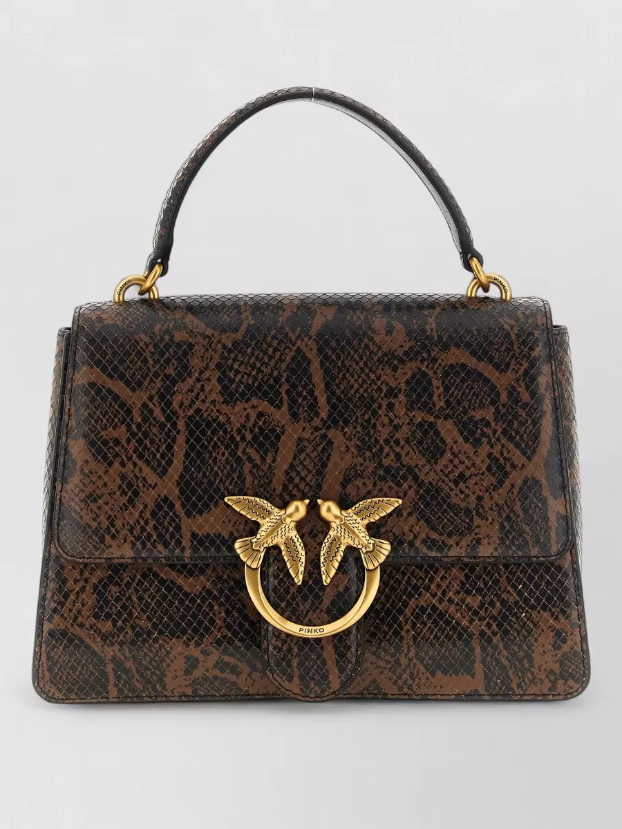 Pinko love bag one medium leather shoulder bag