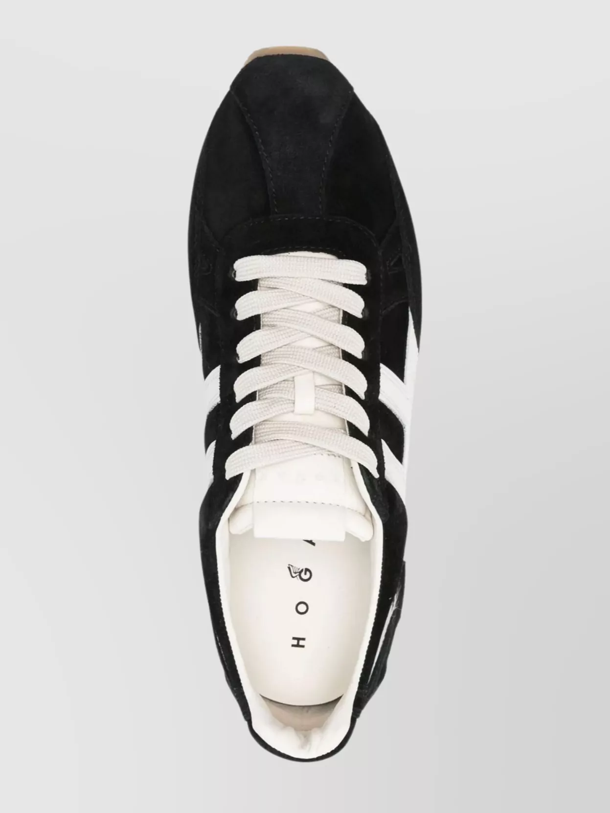 Hogan Suede Sneakers With Rubber Sole And Stripes