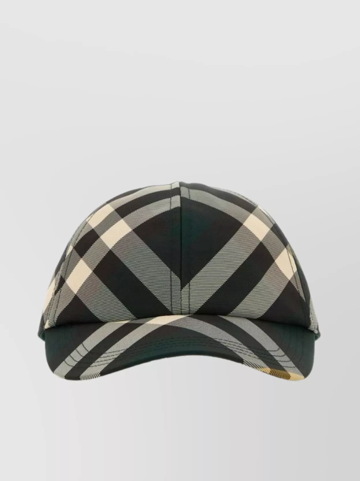 Shop Burberry Embroidered Cotton Cap For Baseball In Black