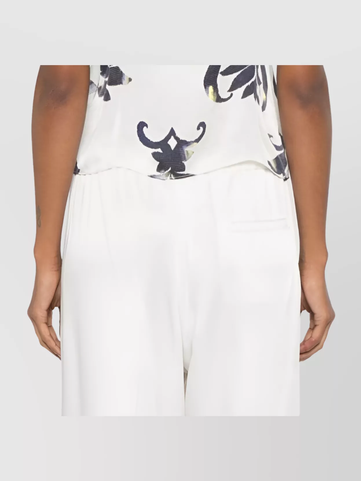 Shop Forte Forte Floral Print Cropped Sleeveless Top