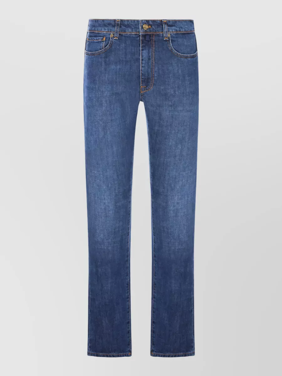 Incotex cotton regular-fit straight-leg jeans