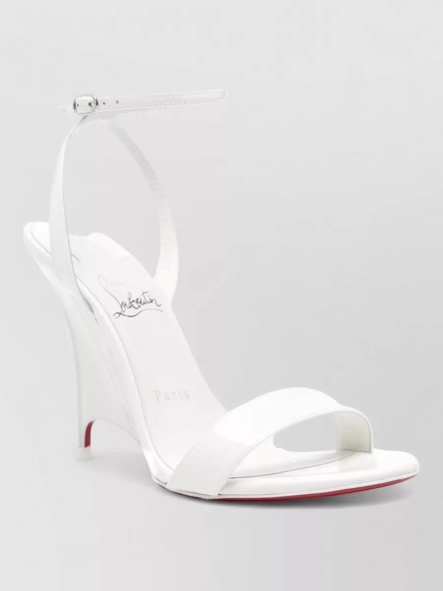 Christian Louboutin patent leather wedge sandals